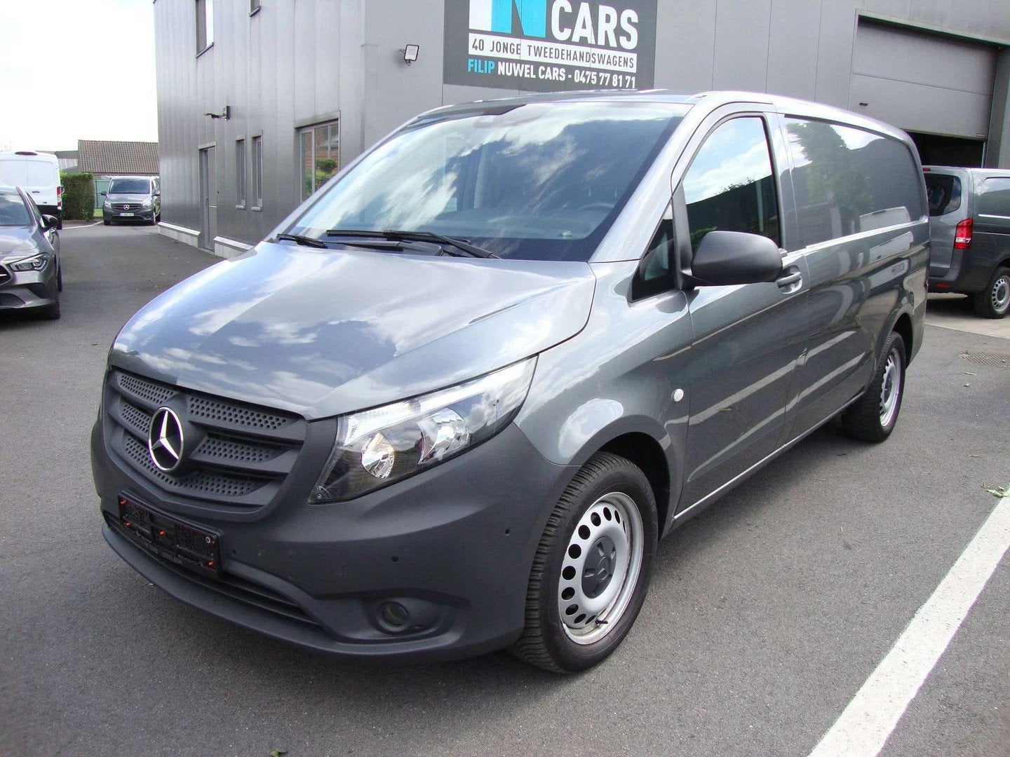 Mercedes-Benz Vito 114cdi aut, L2, LEDER, ALUCA rekken, 3 pl, Argent ou Gris, Achat, Entreprise, 3 places