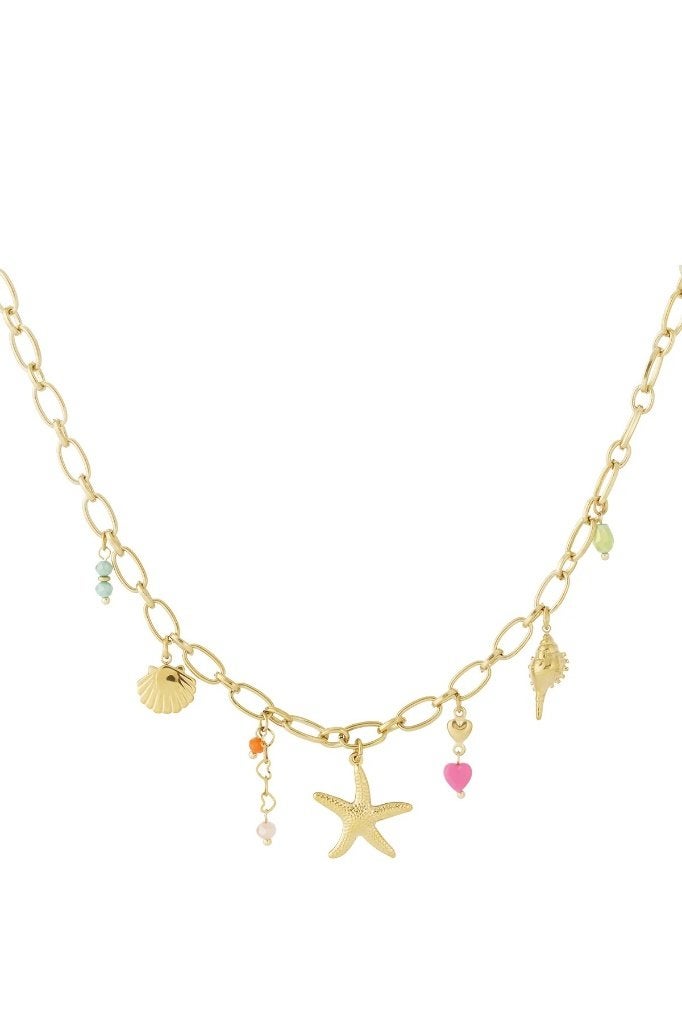 Coastal Treasure ketting, Bijoux, Sacs & Beauté, Enlèvement ou Envoi, Neuf, Bleu