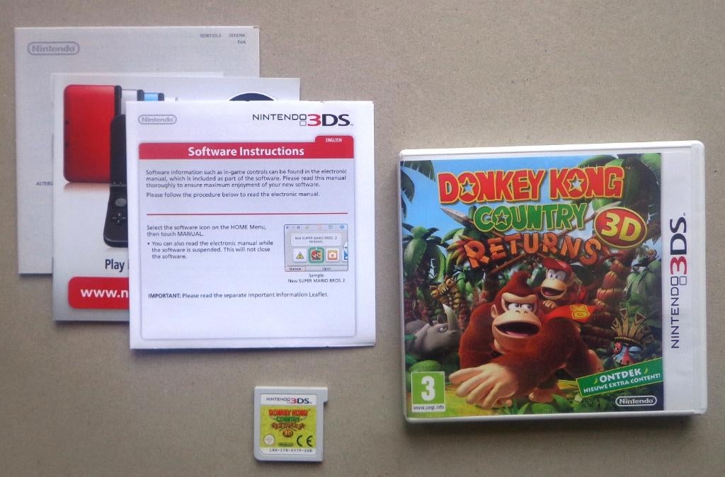 Donkey Kong Country Returns voor de Nintendo 3DS Compleet, Ophalen of Verzenden, Zo goed als nieuw