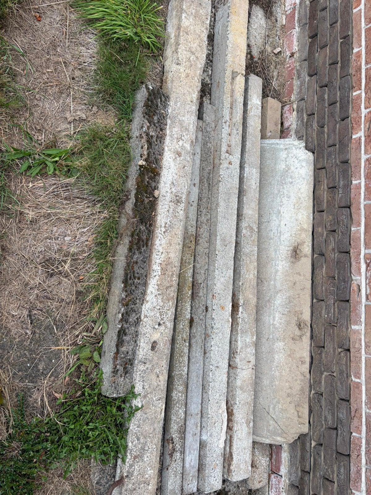 Gratis betonpalen af te halen, Ophalen, Gebruikt