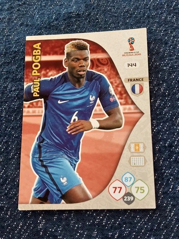 Panini / Voetbalkaart / Paul Pogba / Frankrijk / WK 2018, Verzamelen, Ophalen of Verzenden, Zo goed als nieuw, Spelerskaart