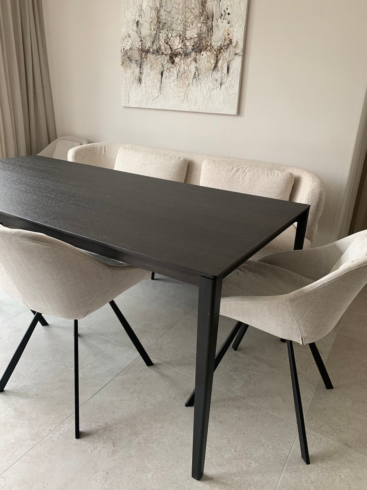 Tafel + 6 stoelen, Ophalen, Zo goed als nieuw