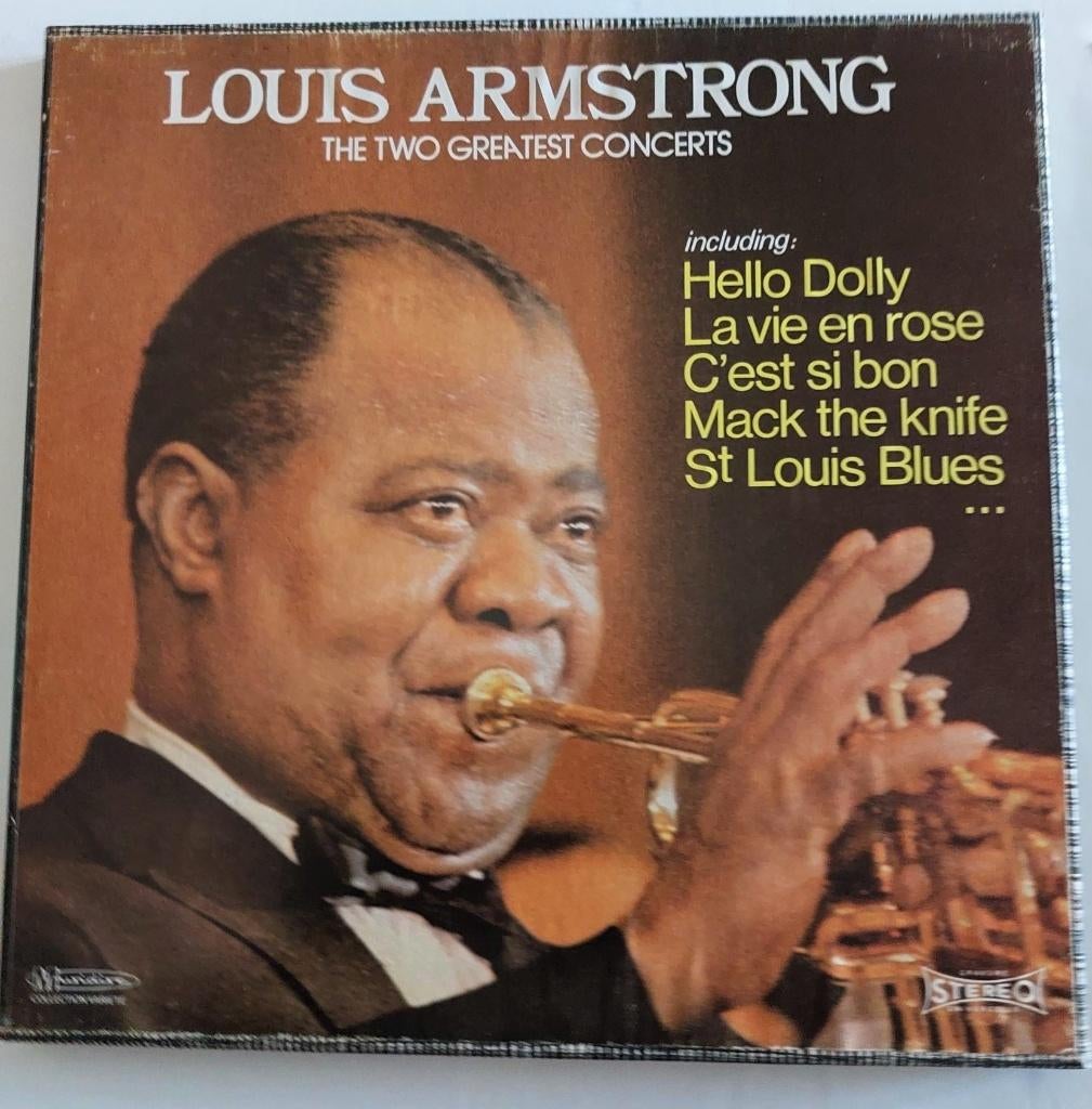 Box : Louis Armstrong – The Two Greatest Concerts, Ophalen of Verzenden, 1960 tot 1980, 12 inch, Jazz