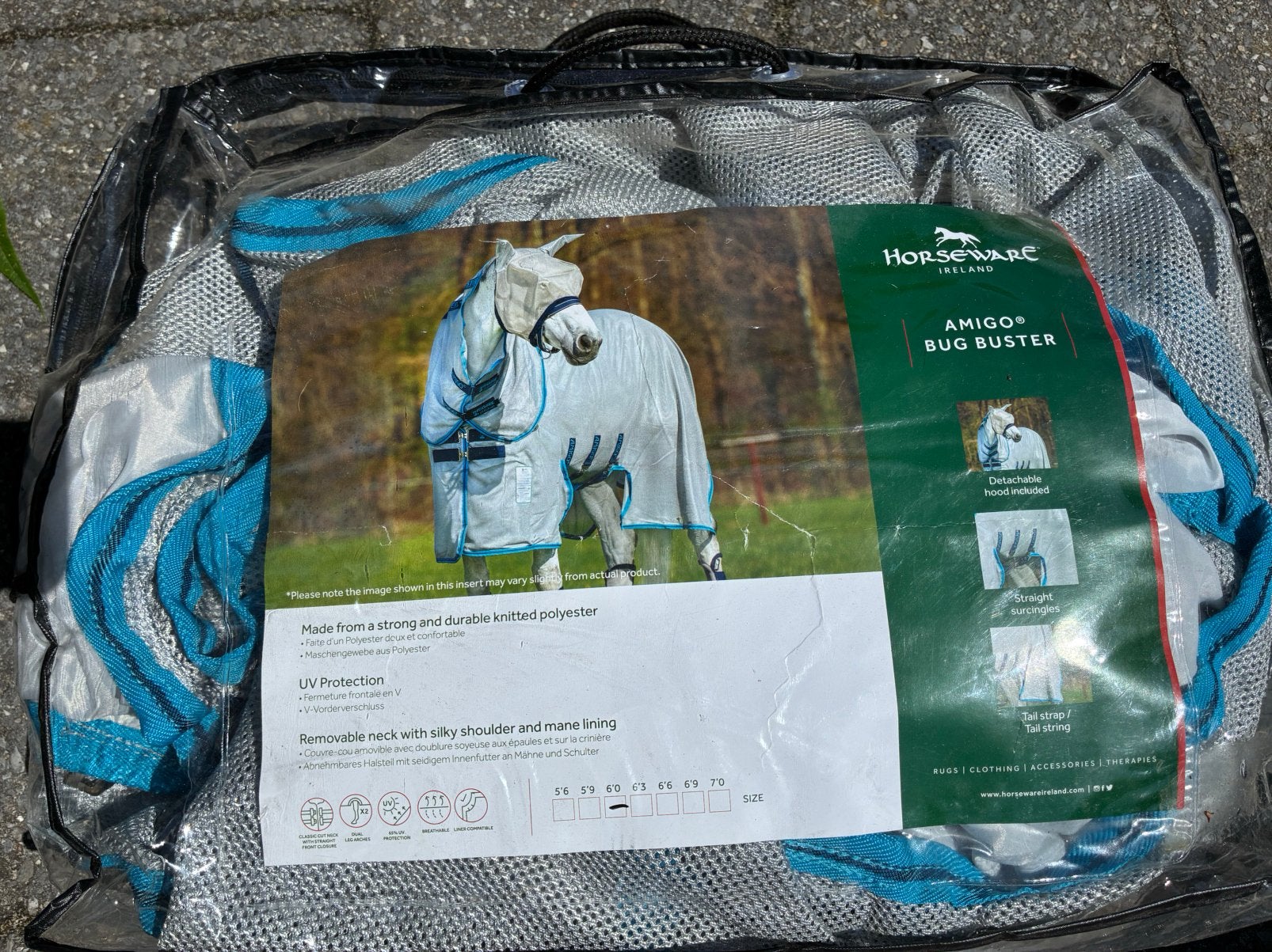Nieuw Amigo bug buster vliegendeken, Animaux & Accessoires, Chevaux & Poneys | Couvertures & Couvre-reins, Enlèvement ou Envoi