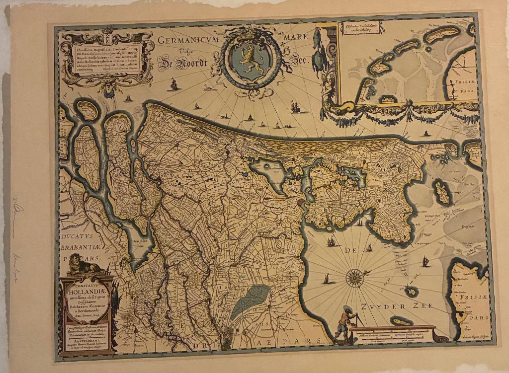 Carte de la Hollande gravée sur cuivre du XVIIe siècle, Envoi