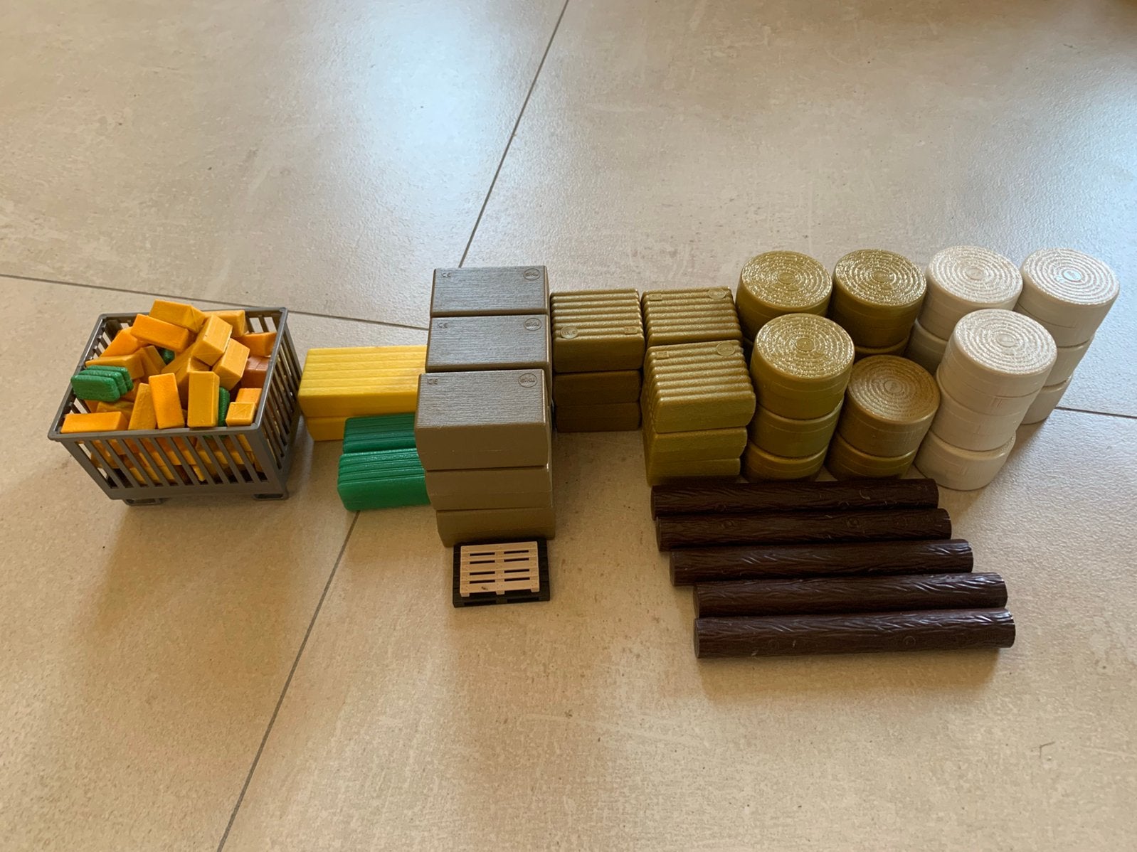 Balles de foin miniatures ou paille et bûches, Enlèvement, Comme neuf