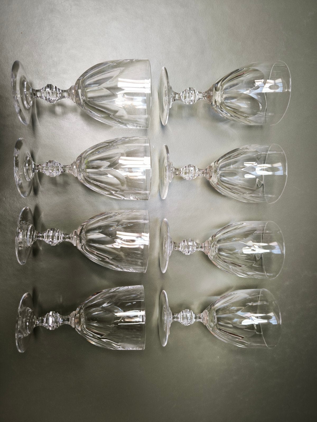8 kristallen glazen kristal d'Arques. model Rambouillet, Verzamelen, Ophalen, Zo goed als nieuw, Overige typen