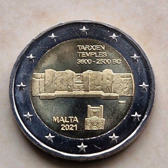 2021 Malta , 2 Euro Commemorative Coin, Postzegels en Munten, Ophalen of Verzenden, Malta, 2 euro