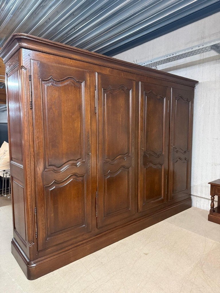 Complete Vander Haegen Massief Eiken Slaapkamer, Antiek en Kunst, Antiek | Meubels | Bedden, Ophalen