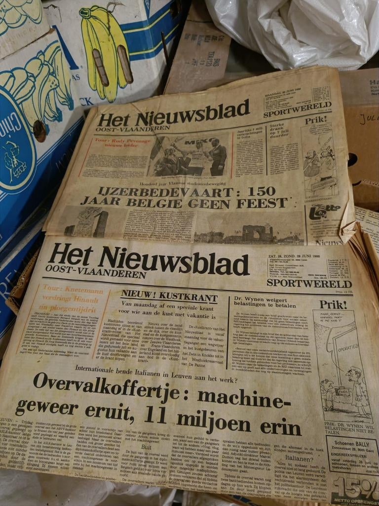 Verzameling oude kranten, Ophalen, 1980 tot heden, Krant