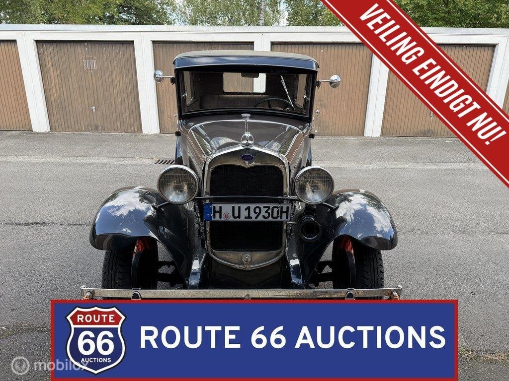 Ford Model A | 1930 | Route 66 Auctions, Auto's, Zwart, Bedrijf, Handgeschakeld, Overige carrosserie