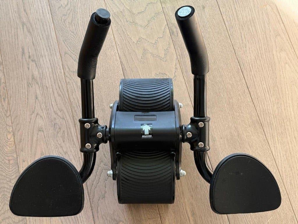 AB Roller buikspiertrainer met elleboogsteunen + kniemat, Sport en Fitness, Ophalen of Verzenden, Zo goed als nieuw, Buik, Buikspierwiel