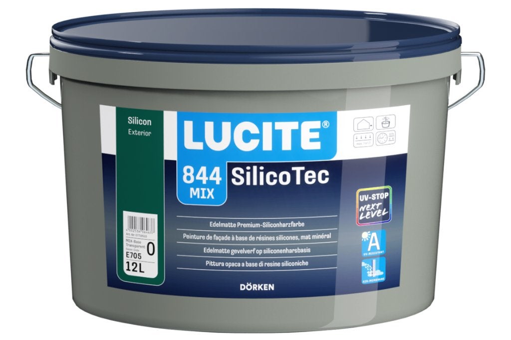 Gevelverf : Lucite 844 silico Tec white mix van Dörken, Bricolage & Construction, Peinture, Vernis & Laque, Neuf, 10 à 15 litres