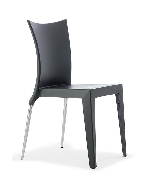 6 stapelbare stoelen merk: ARMET Italy, zeer goede staat!, Ophalen, Metaal