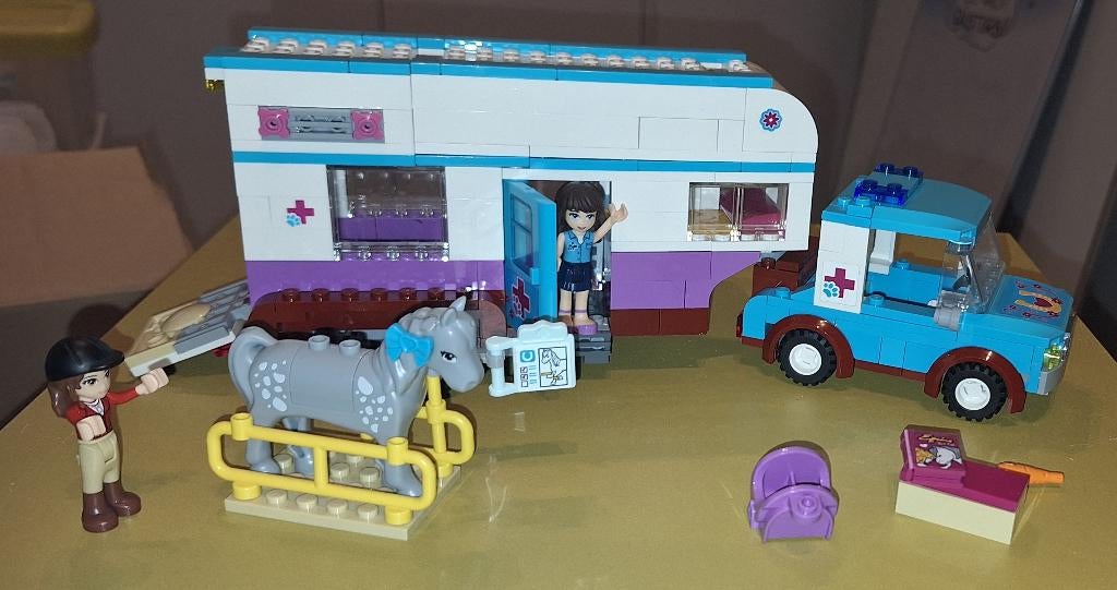 Lego Friends paardendokter trailer 41125, Ophalen, Compleet, Lego, Friends