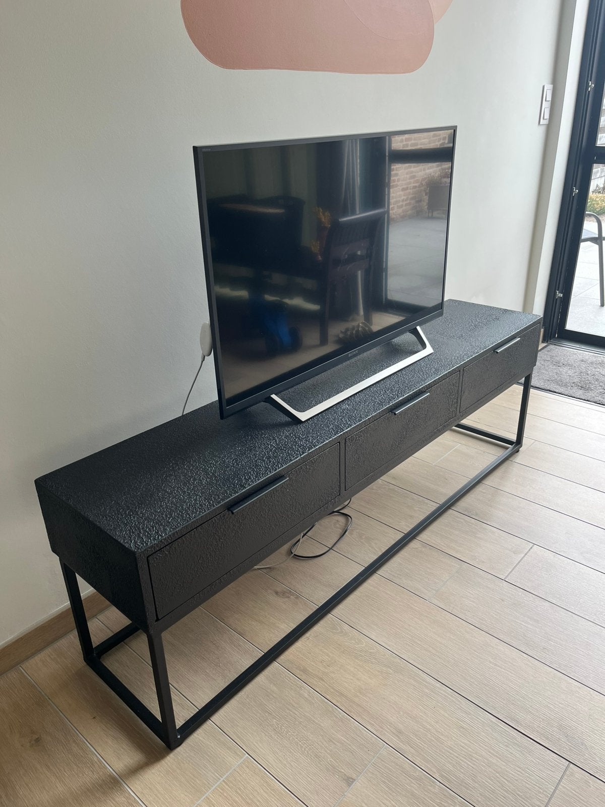 Zwart tv-meubel, Ophalen, Zo goed als nieuw