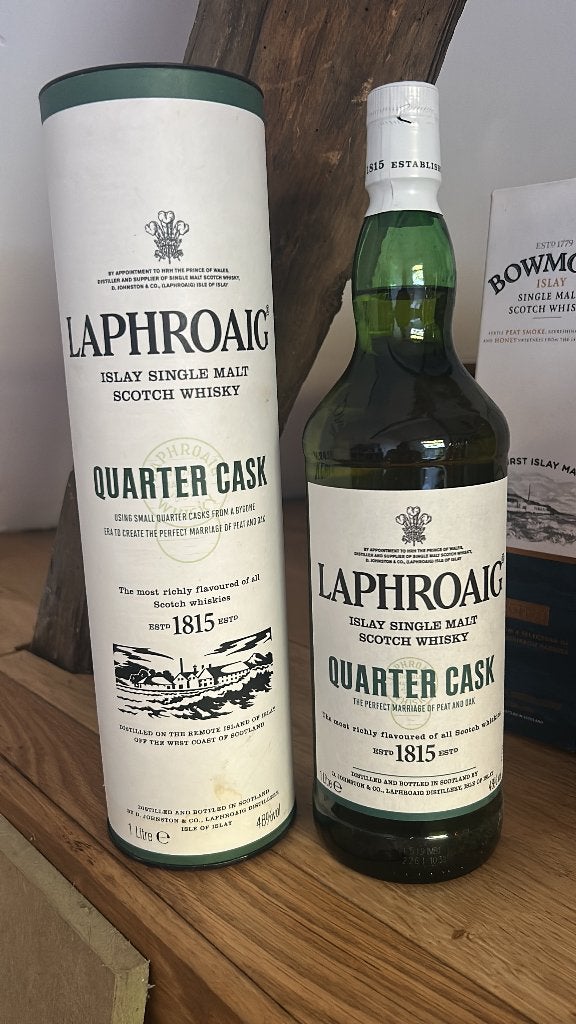whisky laphroaig quarter cask 2014 of 2015 RUILEN !, Verzamelen, Ophalen of Verzenden, Vol