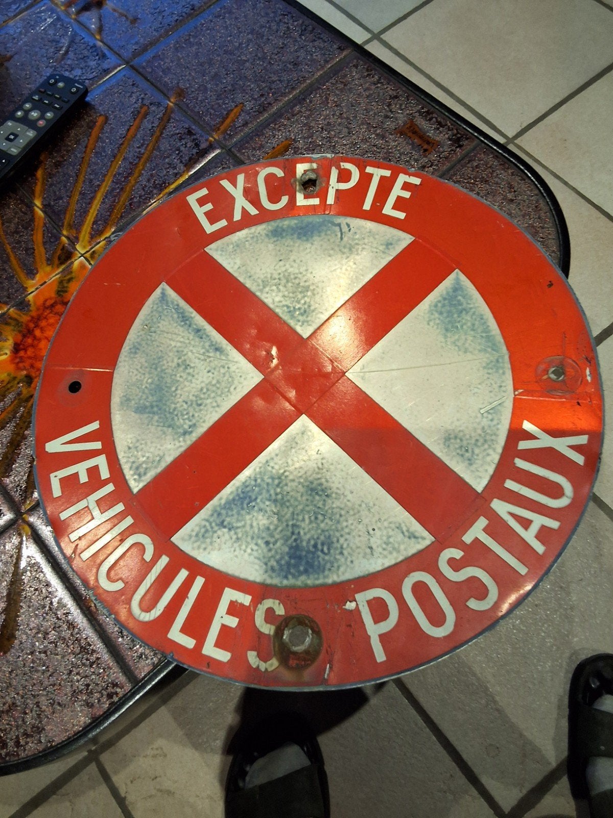 ancien panneau, Ophalen