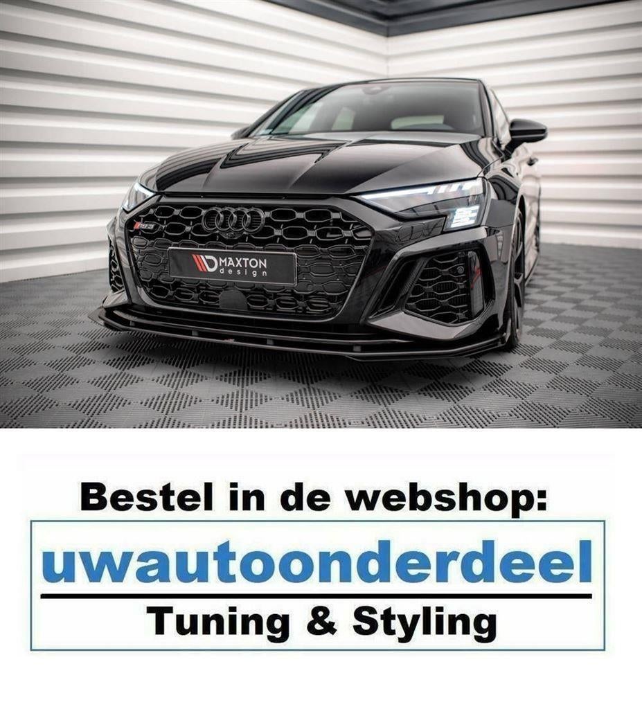 Maxton Design Spoiler Lip Splitter Geschikt Audi RS3 Sportba, Auto diversen, Tuning en Styling, Verzenden