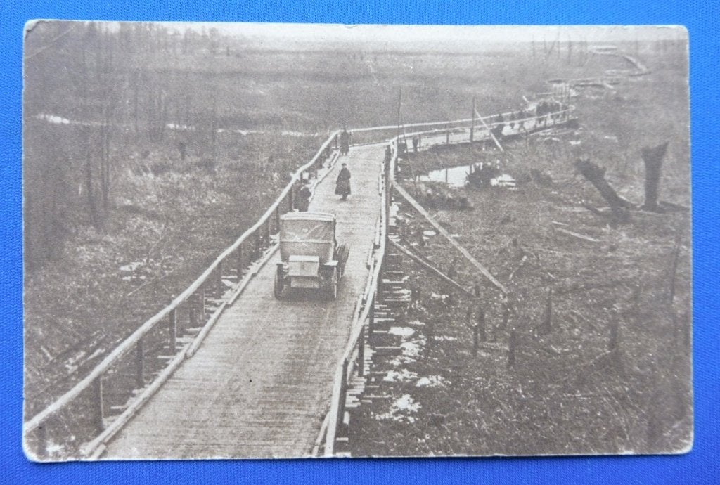 WWI Veldpostkaart 1917 Ieper/Hollebeke/Zillebeke Minenwerfer, Envoi, Armée de terre, Autres types