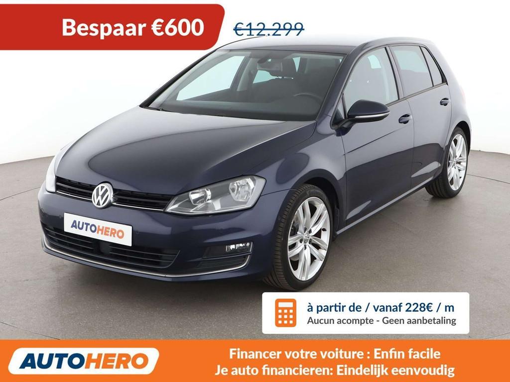 Volkswagen Golf 1.4 TSI Highline BlueMotion Tech (bj 2016), Auto's, Voorwielaandrijving, Gebruikt, 1225 kg, Blauw
