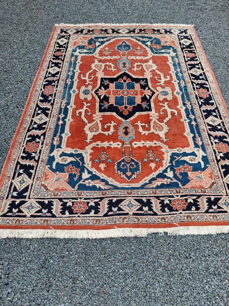 Retro tapijt  275 x 195, Huis en Inrichting, Stoffering | Tapijten en Vloerkleden, Zwart, Ophalen