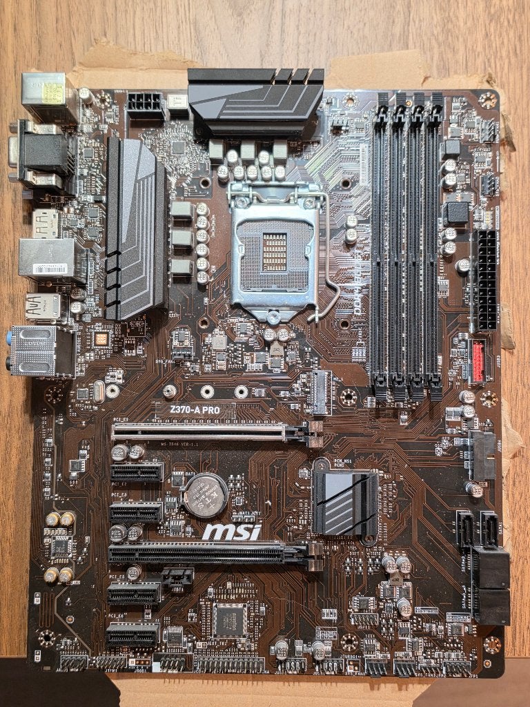 MSI Z370-A PRO LGA1151 Moederbord, Computers en Software, LGA 1151, DDR4, Ophalen of Verzenden, Zo goed als nieuw
