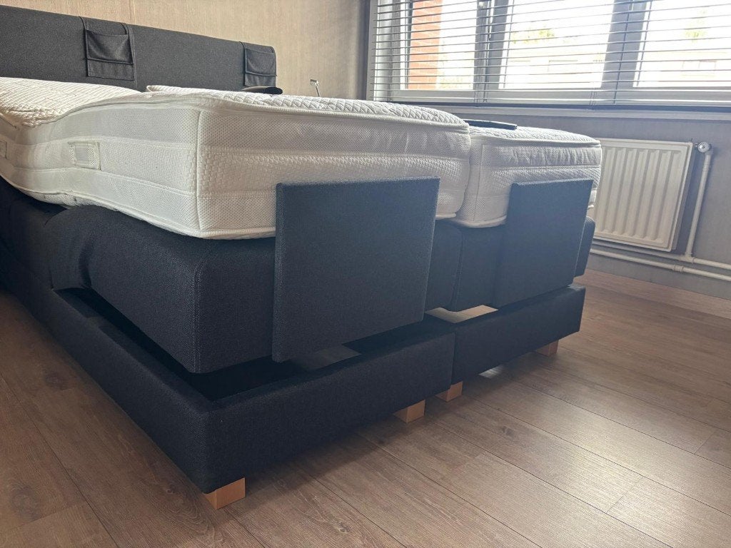 elektrische boxspring, Huis en Inrichting, Slaapkamer | Boxsprings, Ophalen, Gebruikt, Tweepersoons, 140 cm