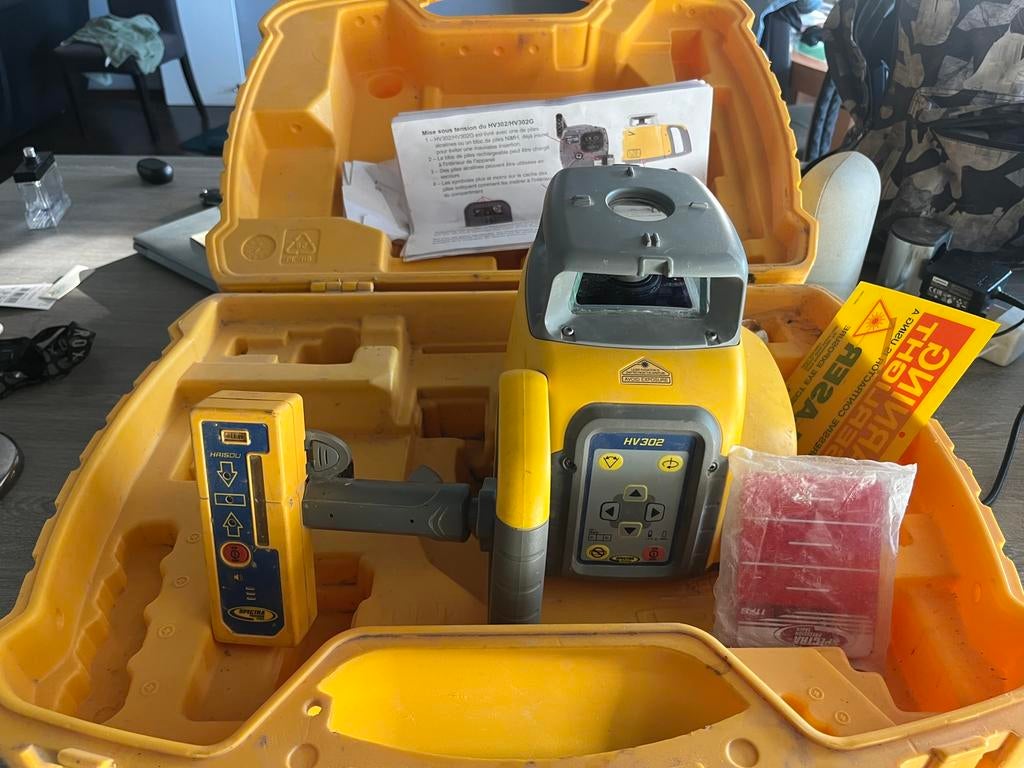 spectra precision laser hv302, Bricolage & Construction, Enlèvement, Comme neuf, Accessoires
