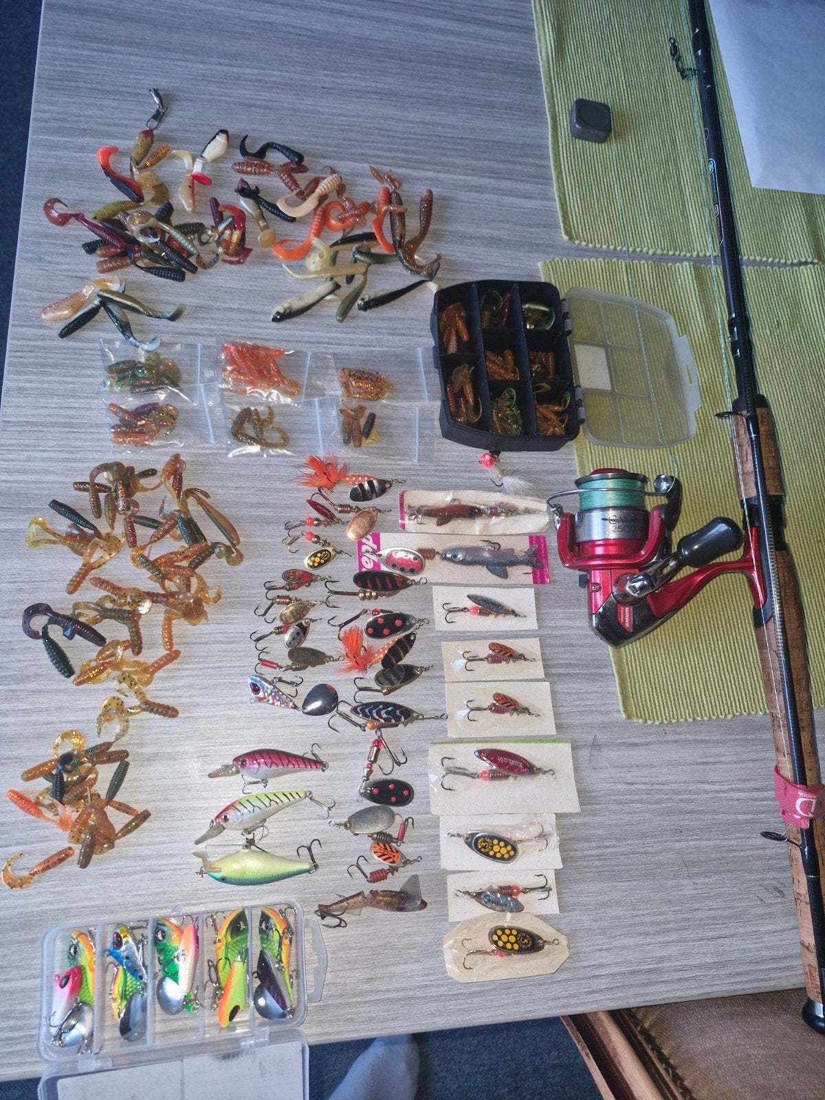 Complete spinning set – Shimano Alivio + Shimano Catana + ku, Watersport en Boten, Hengelsport | Vliegvissen, Ophalen, Complete set