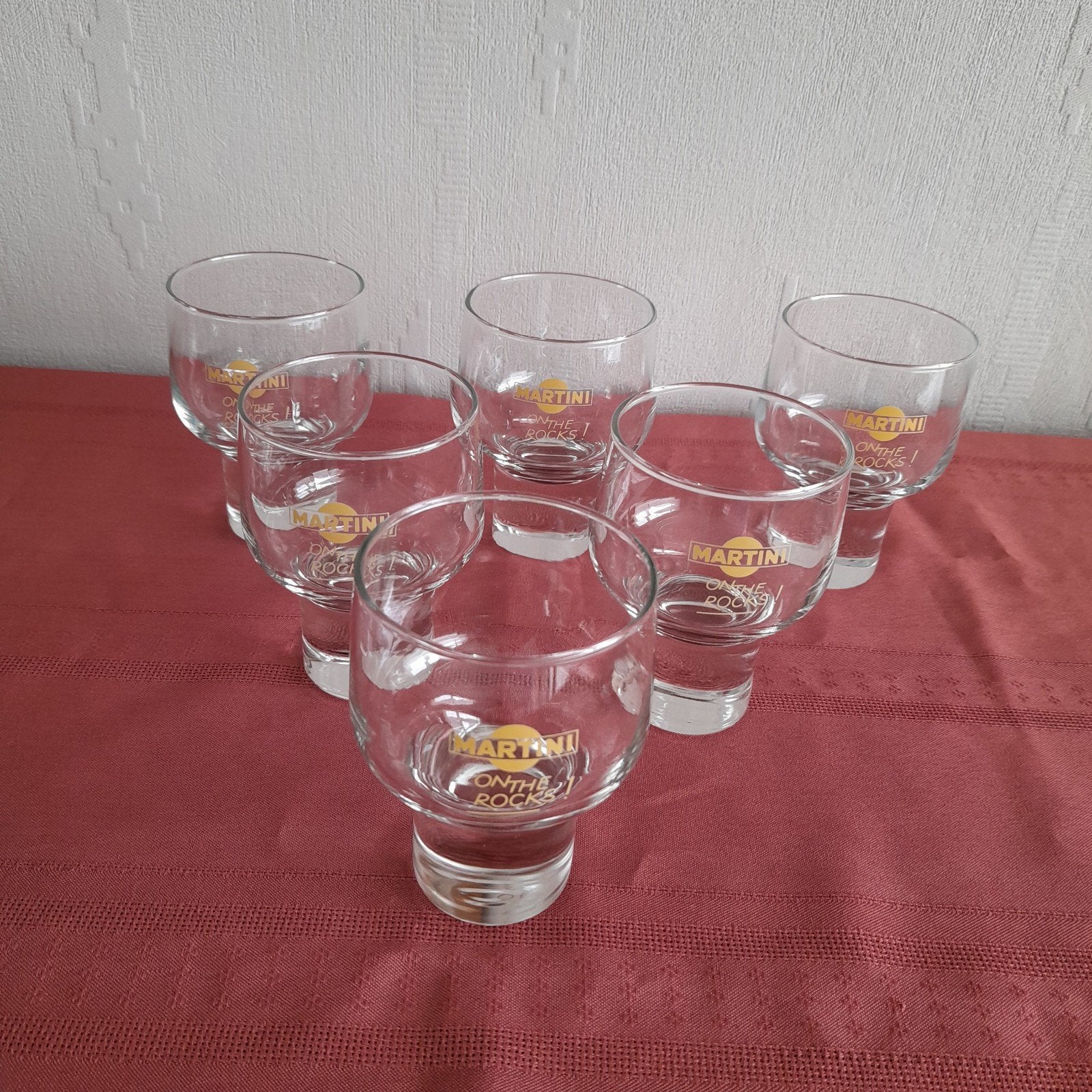 6 glazen Martini on the Rocks  (lot), Enlèvement