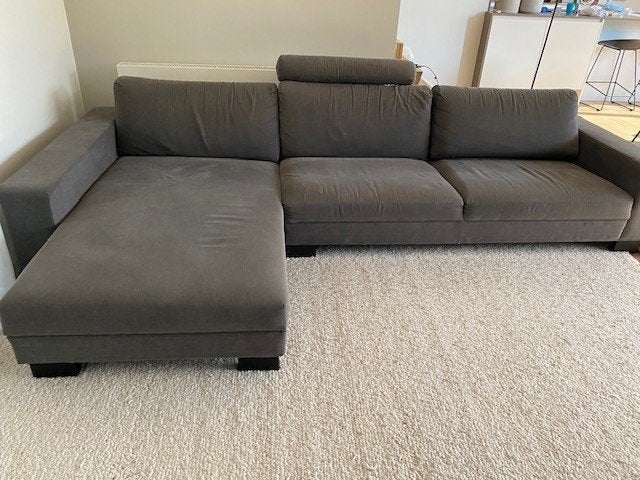 zetel L-vorm 310cm, Huis en Inrichting, Ophalen, Gebruikt, Stof, Modern