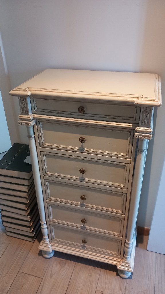 Mooie smalle hall commode met laden, Ophalen, 5 laden of meer, 100 tot 150 cm, 50 tot 100 cm