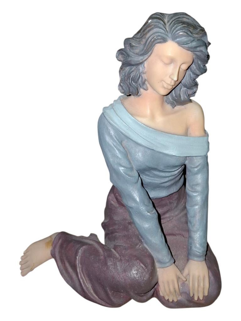 Decoratief beeld – zittende vrouw, Ophalen of Verzenden