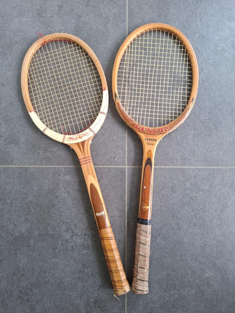 Vintage tennis rackets (2 stuks), Raquette, L4, Enlèvement, Utilisé