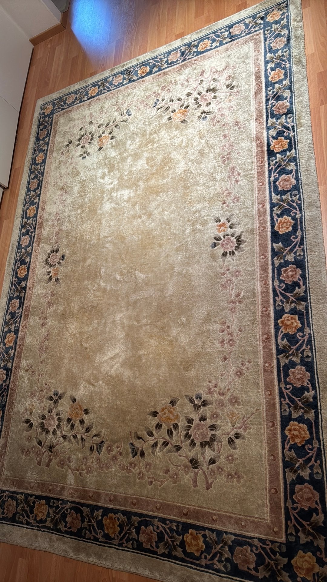 Chinese zijden mat met label silk, Ophalen, Zo goed als nieuw
