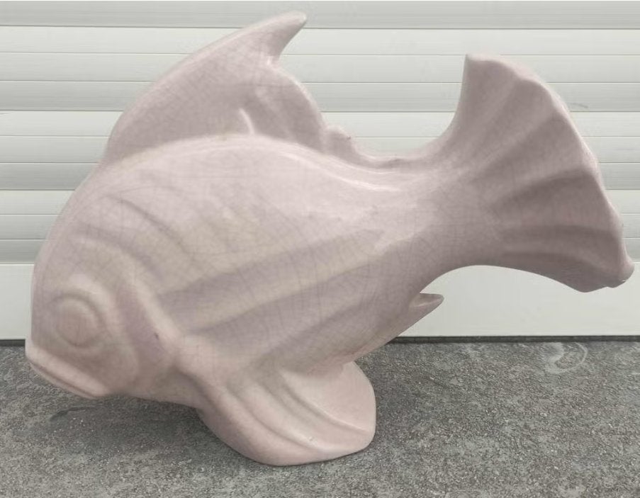 Poisson en faïence craquelé, Ophalen of Verzenden