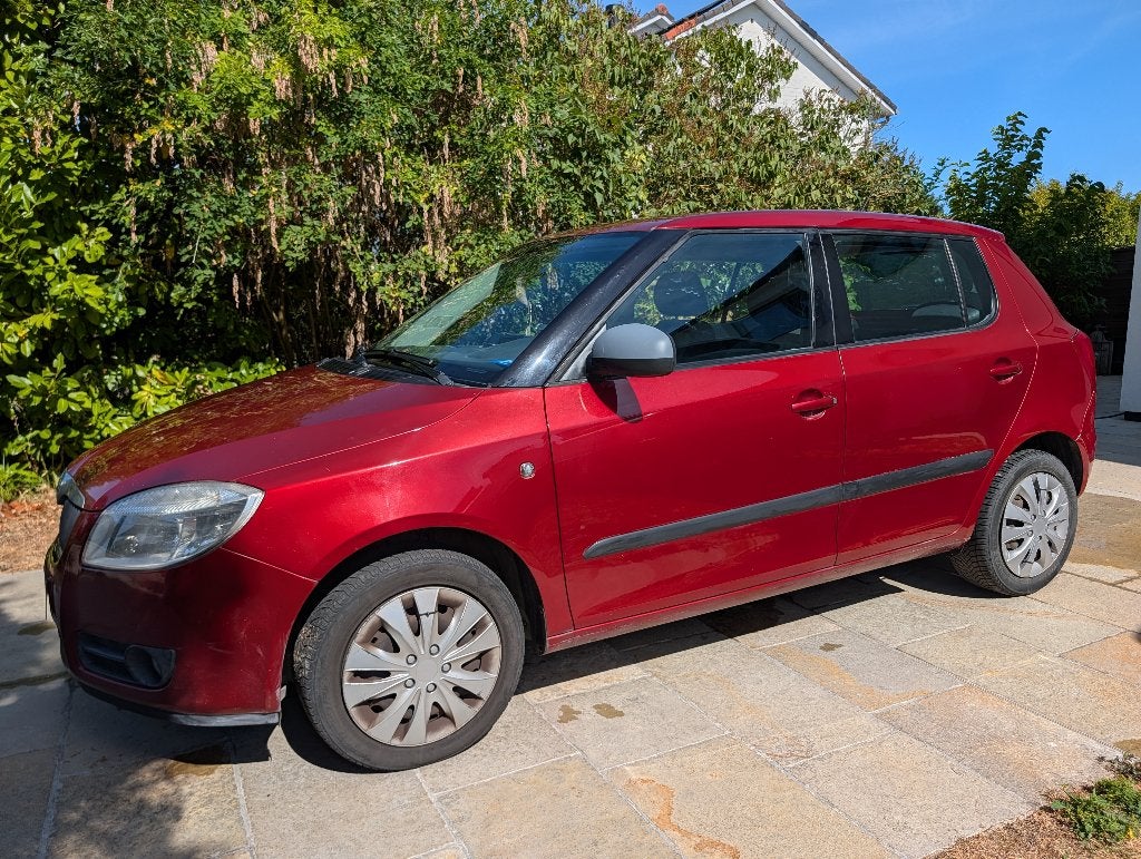 Skoda Fabia 2008, Autos, Rouge, Achat, Boîte manuelle, 5 portes