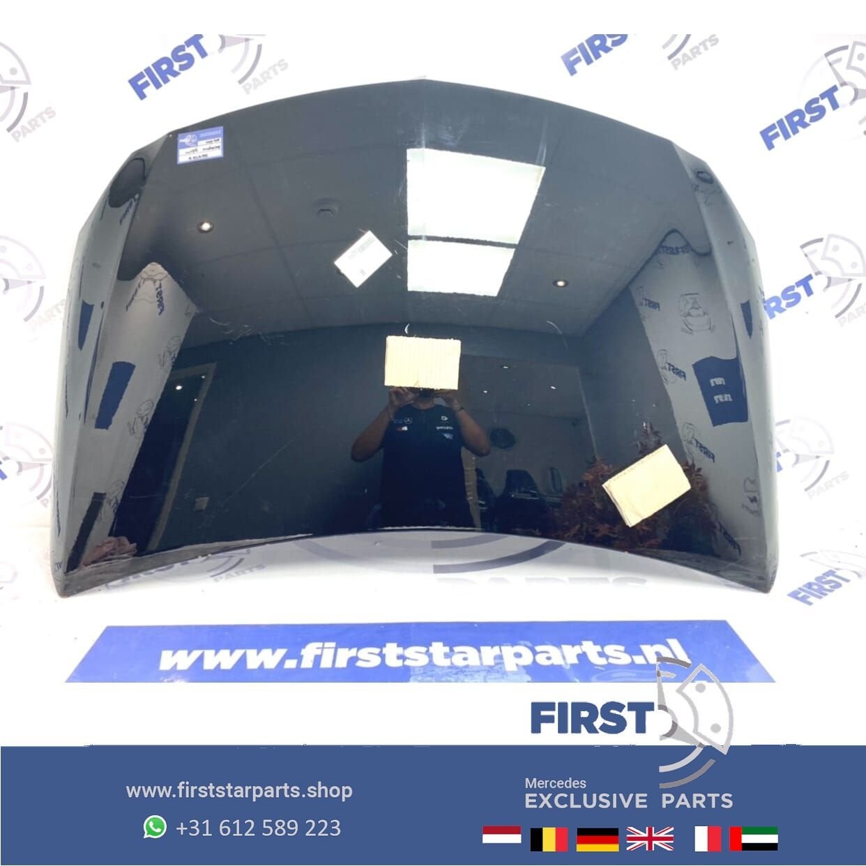 W176 motorkap Mercedes A Klasse 2012-2018 origineel wit zwar, Utilisé, -, Capot moteur, Avant