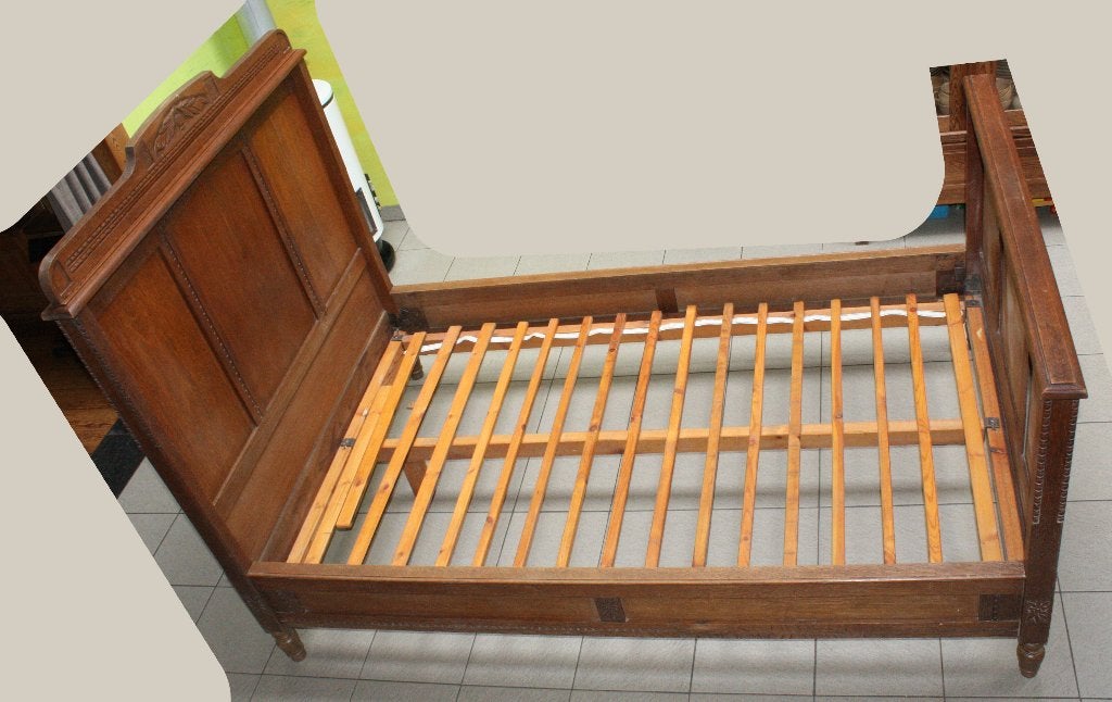 bed twijfelaar, Queen size, Brun, Enlèvement, Utilisé