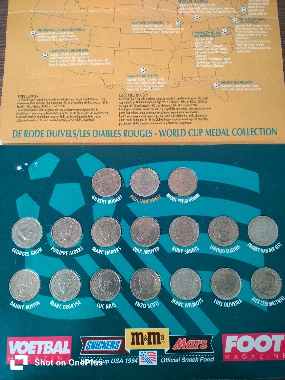 munten verzameling rode duivels, Ophalen