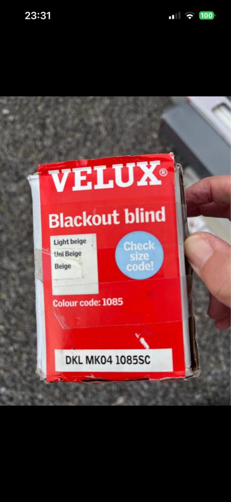 Store occultant Velux DKL MK04 1085SC - beige, Doe-het-zelf en Bouw, Ophalen of Verzenden