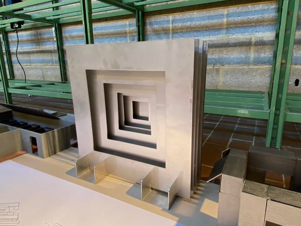 Inox kunstwerk, Ophalen, Nieuw