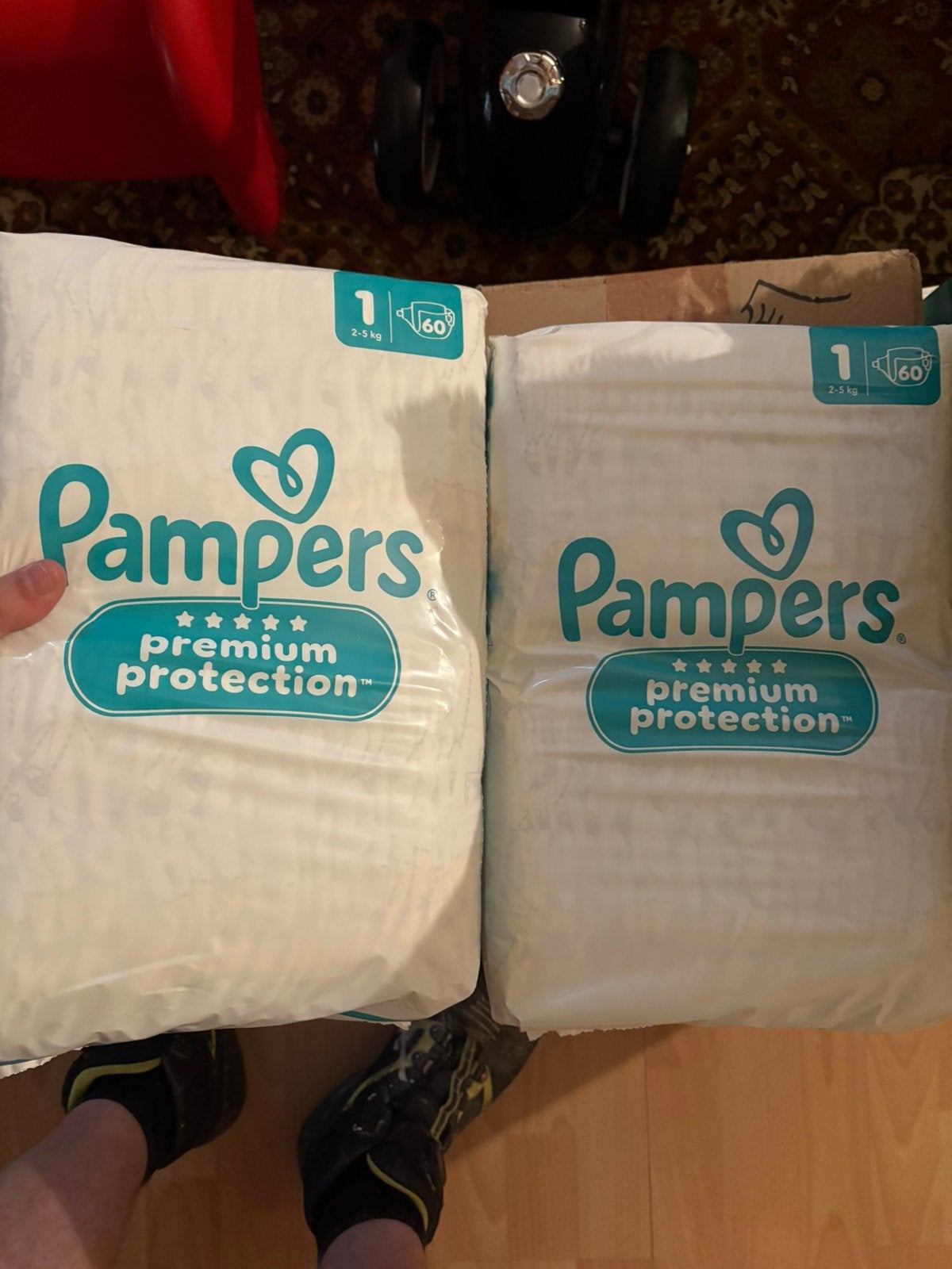 Pampers premium protection maat 1, Kinderen en Baby's, Ophalen, Zo goed als nieuw