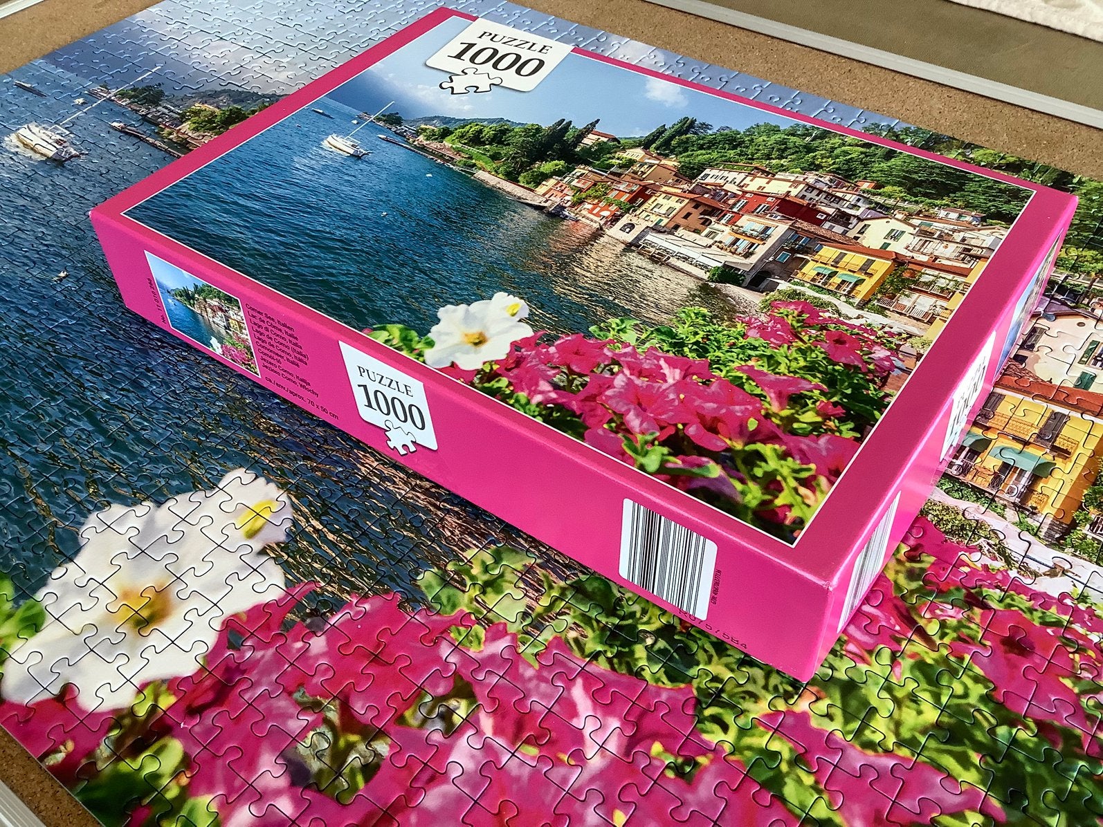 Comomeer, Italië - puzzel 1000 stuks (50  cm x 70 cm), Ophalen, 500 t/m 1500 stukjes, Zo goed als nieuw, Legpuzzel
