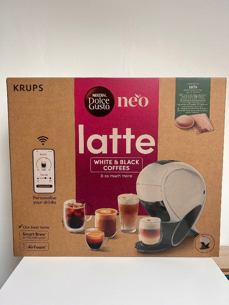 Nieuw Nescafé Dolce Gusto Neo Latte, Elektronische apparatuur, Verzenden, 4 tot 10 kopjes, Koffiepads en cups, Afneembaar waterreservoir