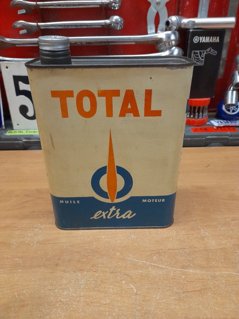 ancien tres rare bidon huile vide total extra, Envoi, Utilisé, Autres types