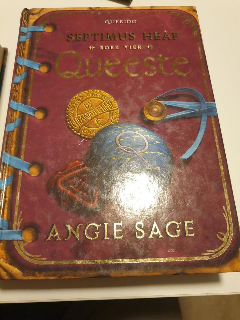 Angie Sage - Queeste BOEK 4 SEPTIMUS HEAP, Boeken, Fantasy, Zo goed als nieuw, Ophalen of Verzenden