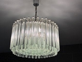 Lustre/lampe suspendue Venini « Triedri » en verre de Murano, Antiquités & Art, Enlèvement
