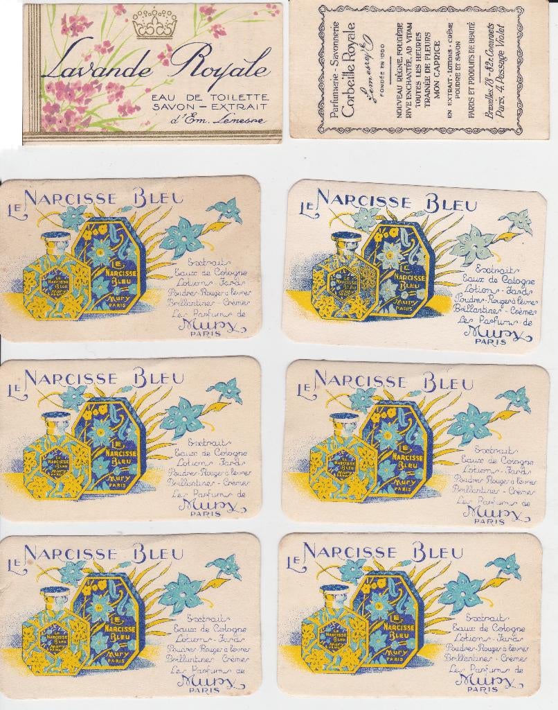 cartes de parfum vintage, Collections, Marques & Objets publicitaires, Comme neuf, Enlèvement ou Envoi